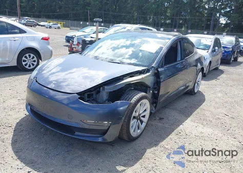 2022 Tesla Model 3 Long Range Dual Motor All-Wheel Drive из США, поврежденный, VIN 5YJ3E1EB9NF272036